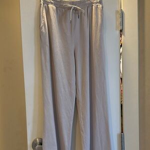 Vuori Women's Casual Beige wide leg Drawstring Pants